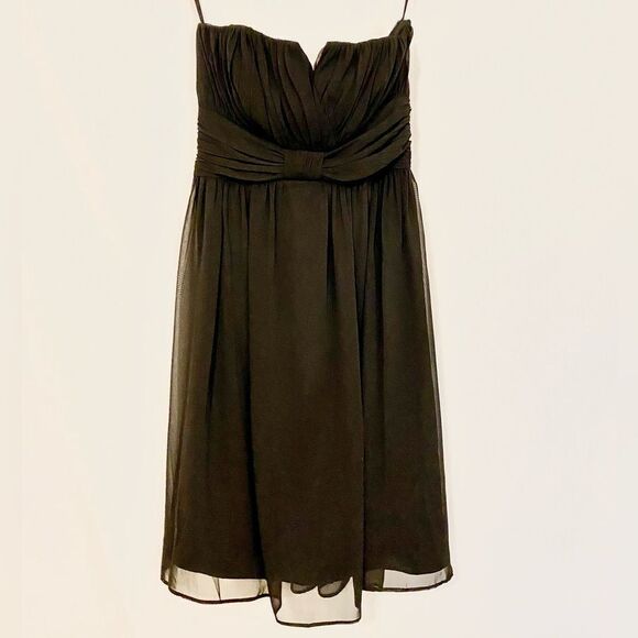 White House Black Market Black Semi-formal dress strapless. Size 4 - Picture 6 of 8